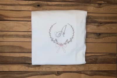 Picture of HAND EMBROIDERED WITH WREATH